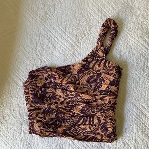 Zara one-shoulder crop top